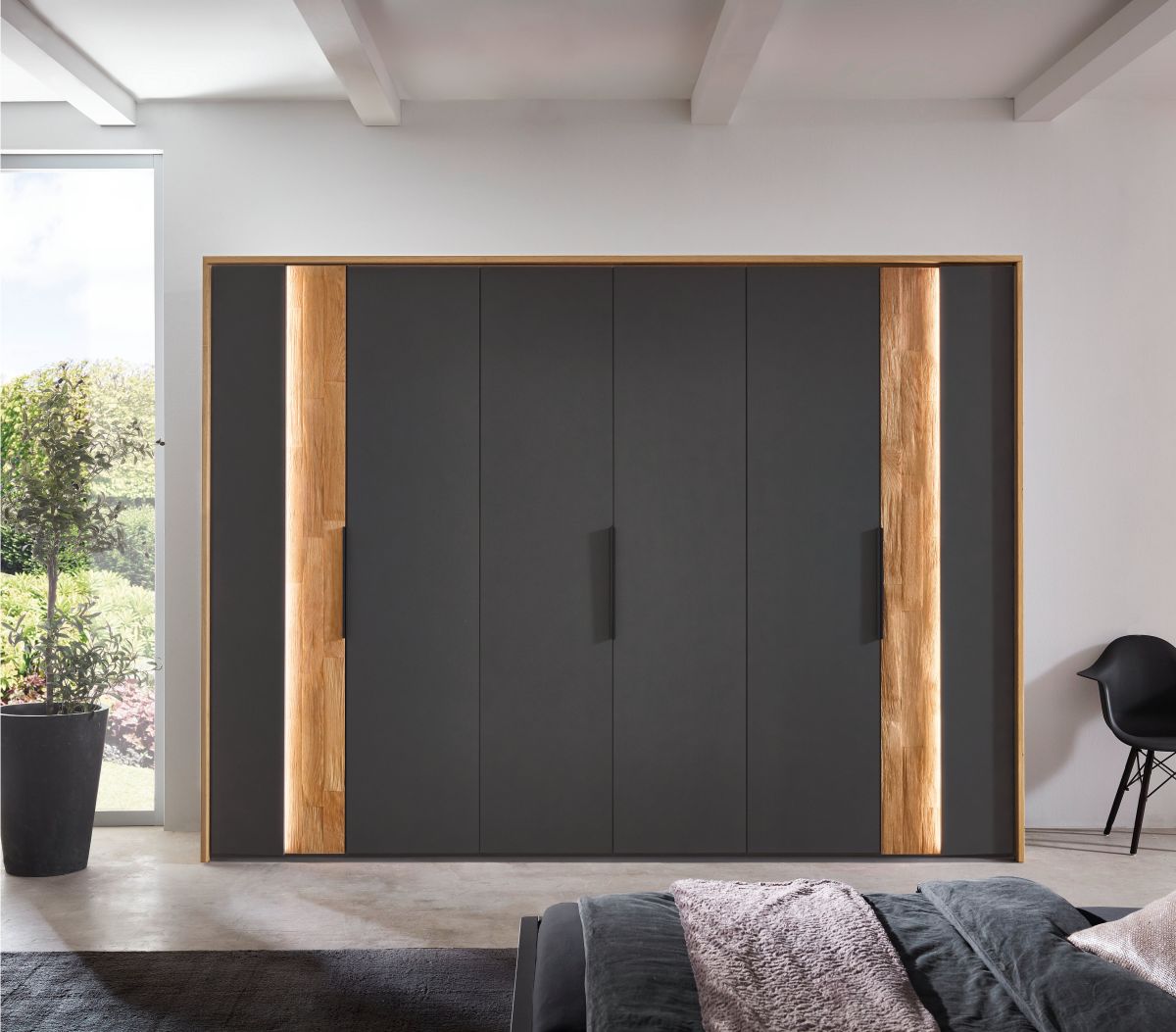 Drehtürenschrank WSL 8800 Graphit