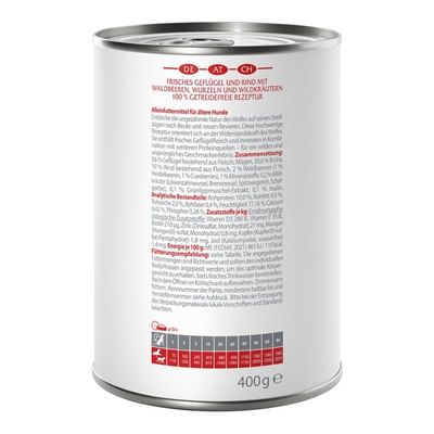 Wolf of Wilderness Senior 1 x 400 g - Geflügel mit Rind