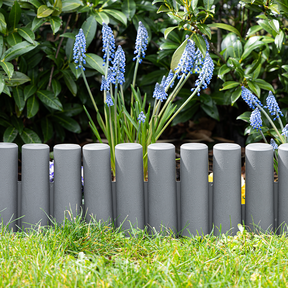 Powertec Garden Gartenzaun-Set 10 teilig aus Kunststoff , ca. 28 x 25,3 cm