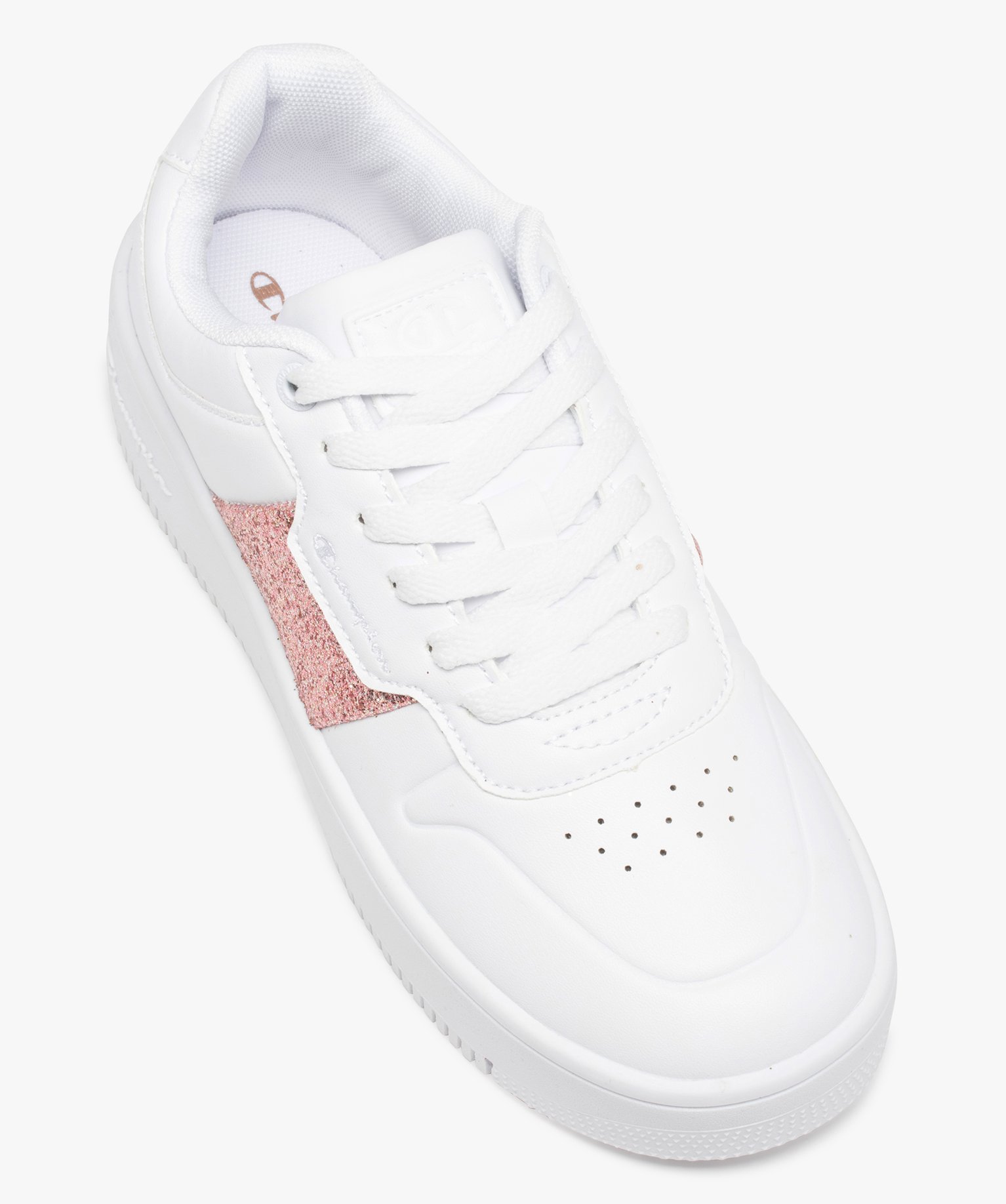 Baskets femme à paillettes - Champion Rebound blanc | GEMO