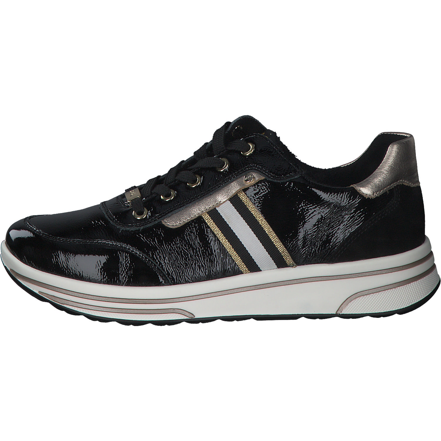 Ara Sapporo 2.0 32442, Sneakers Low, Damen, SCHWARZ PLATIN