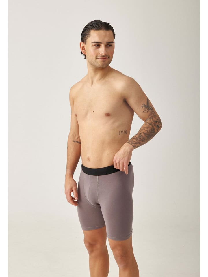 SNOCKS Lange Boxershorts 6 Stück in Mix (Schwarz/Grau/Hellgrau) günstig kaufen