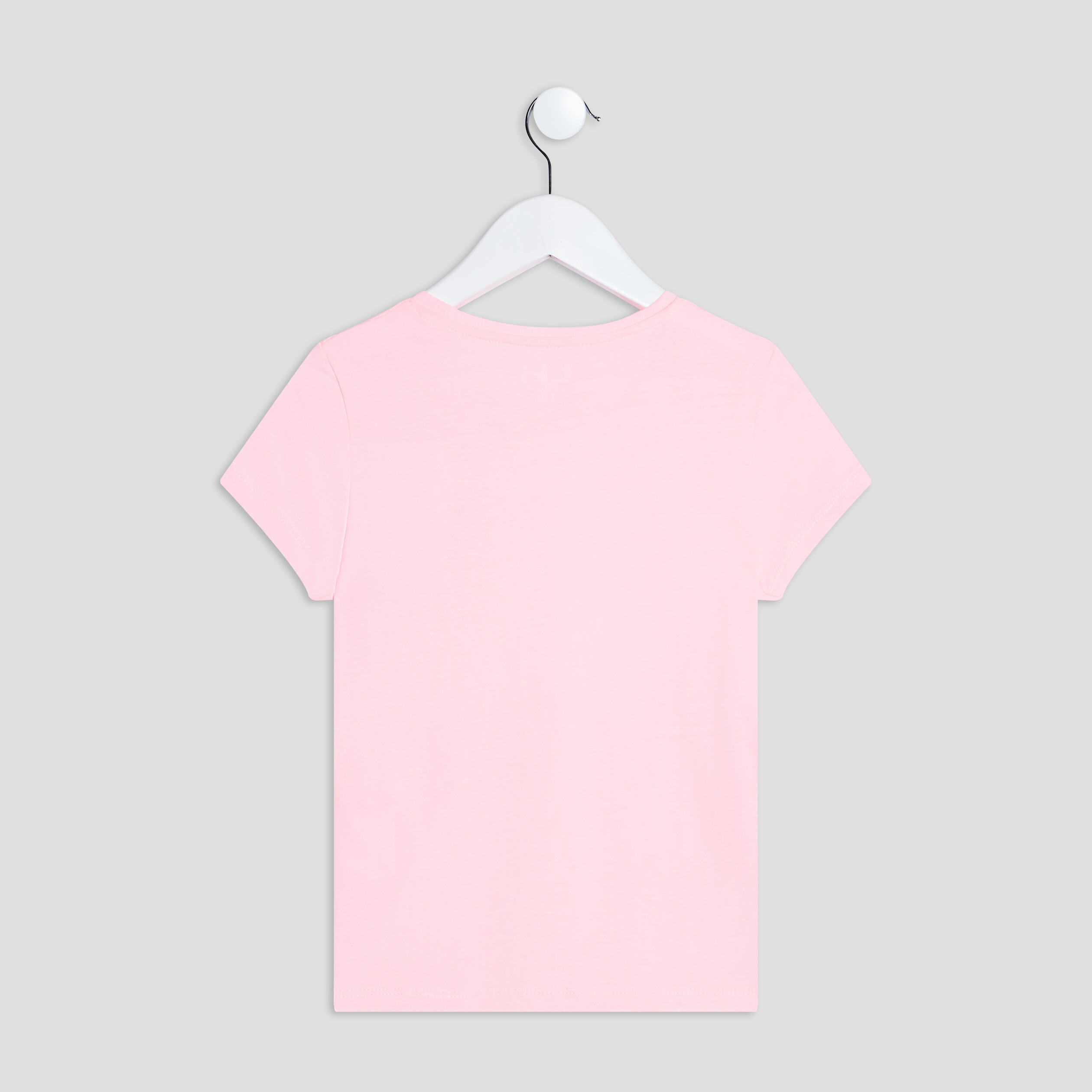 T-shirt manches courtes rose fluo fille | La Halle