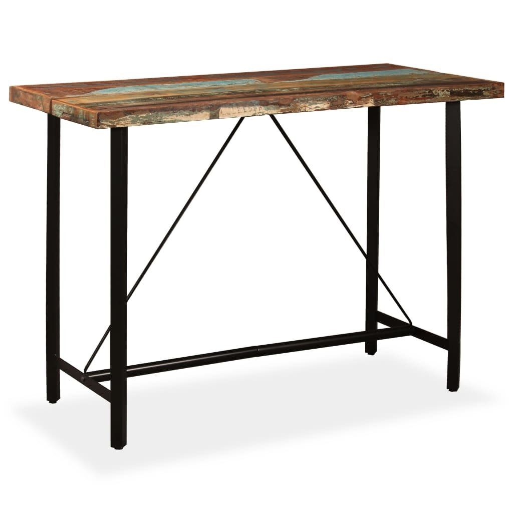 möbelando Stehtisch 295480 (LxBxH: 150x70x107 cm), aus Massivholz in recycle Optik
