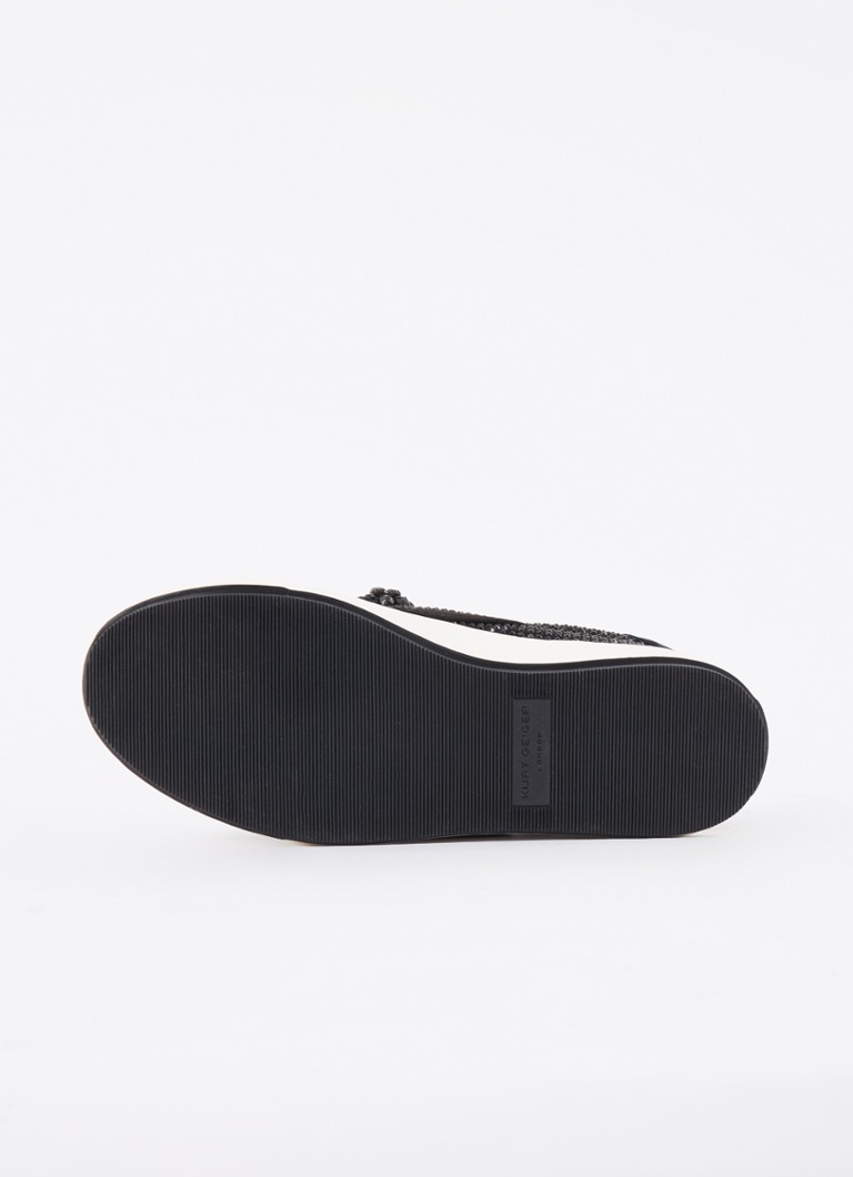Sneaker Kurt Geiger Laney Bow con dettagli in pelle e strass