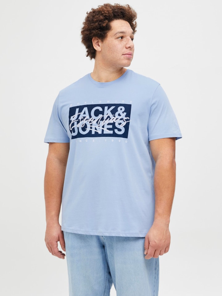 JACK & JONES PLUS T-shirt in Chambray Blue günstig kaufen