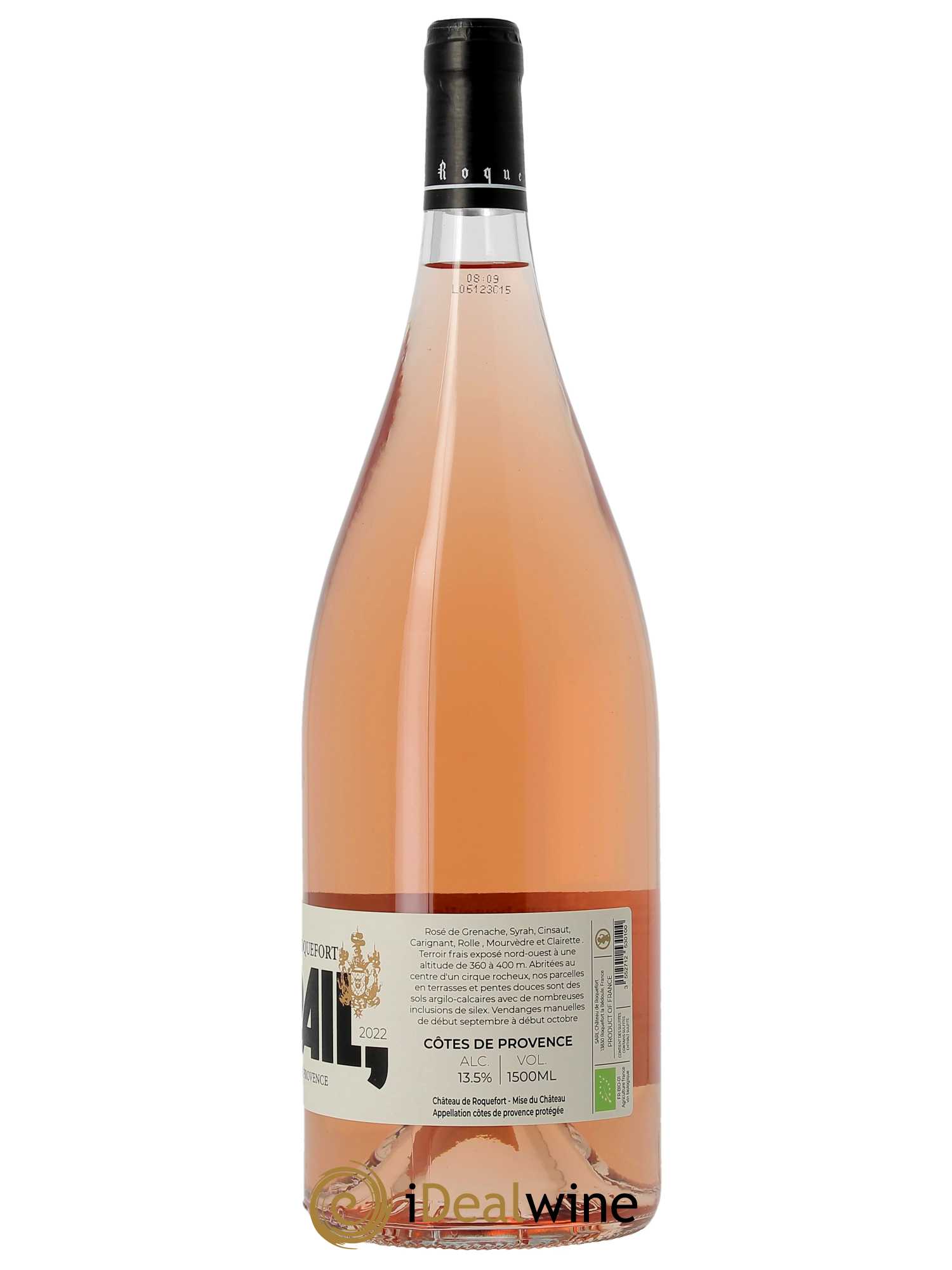 Côtes de Provence Corail Château de Roquefort  2022 - Lot de 1 Magnum