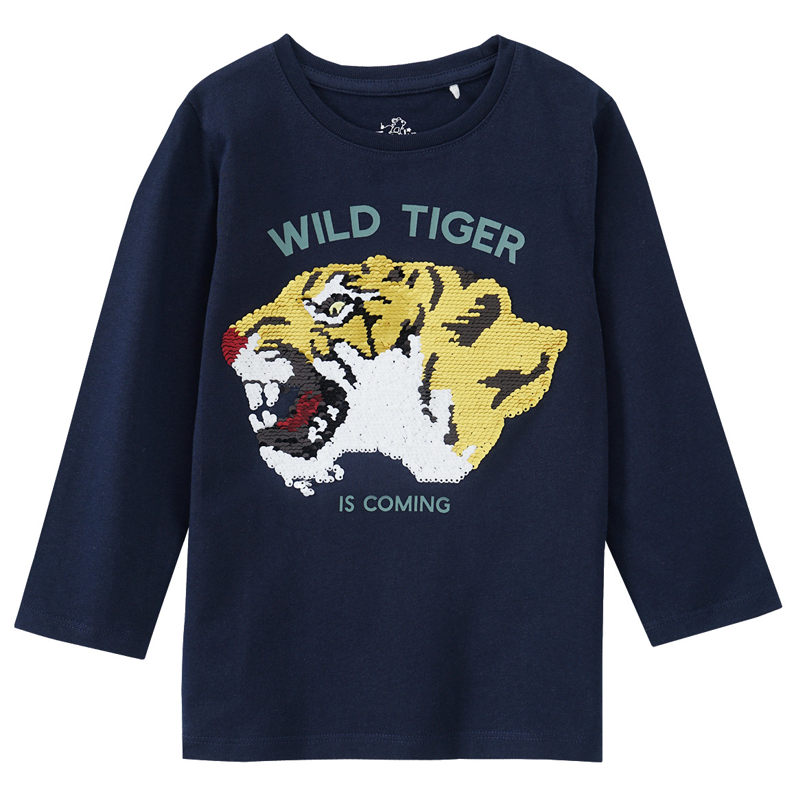 Jungen Langarmshirt mit Wendepailletten