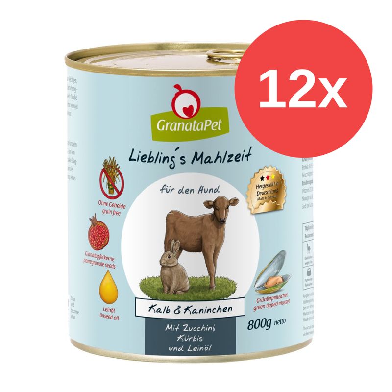 Sparpaket GranataPet Liebling's Mahlzeit 12 x 800 g