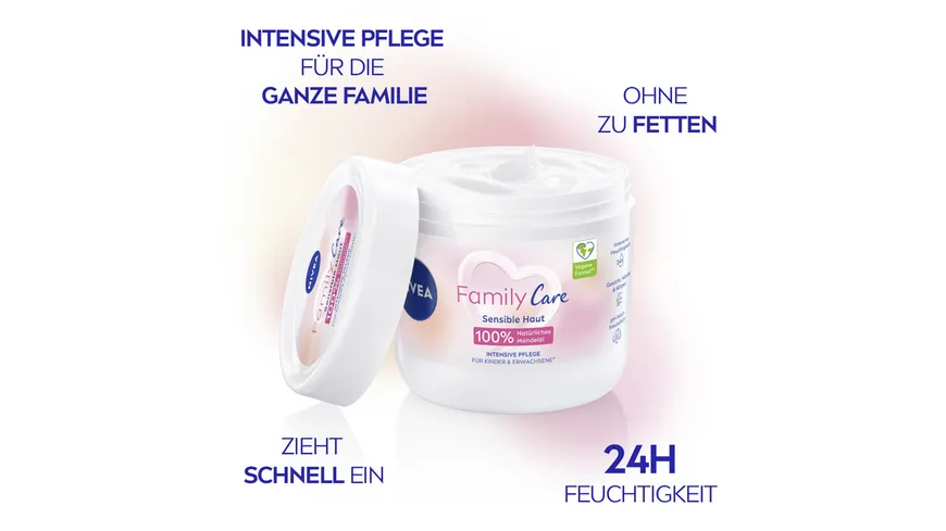 NIVEA Creme Family Care sensible Haut intensive Pflege 450 ml