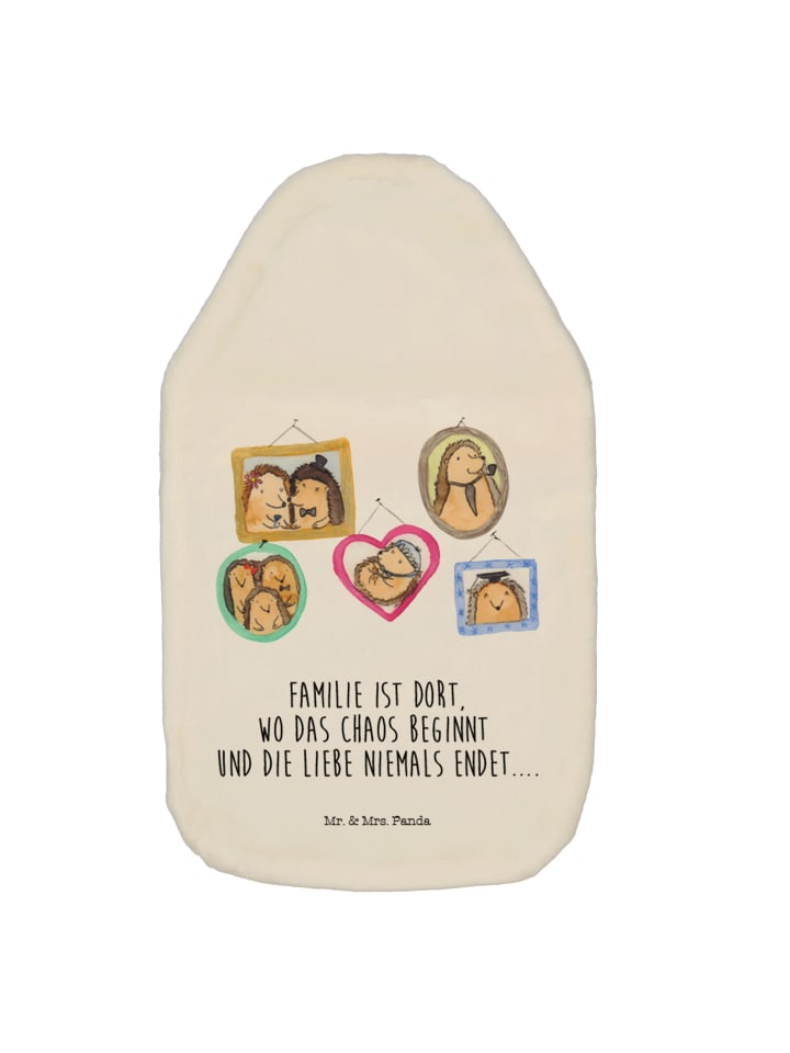 Mr. & Mrs. Panda Wärmflasche Igel Familie mit Spruch in Weiß günstig kaufen onesize