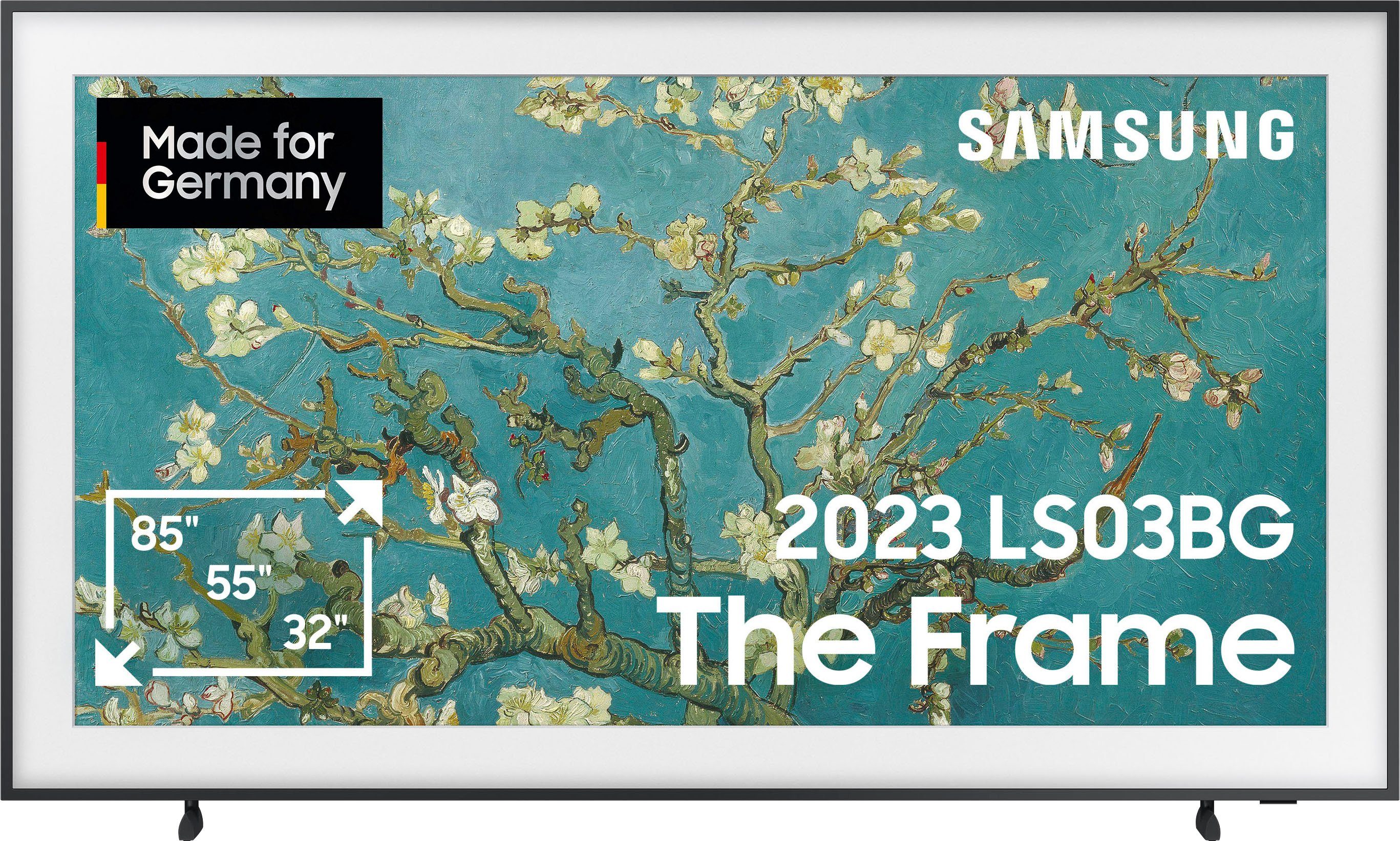 Samsung GQ65LS03BGU LED-Fernseher (163 cm/65 Zoll, Google TV, Smart-TV, Mattes Display,Austauschbare Rahmen,Art Mode)