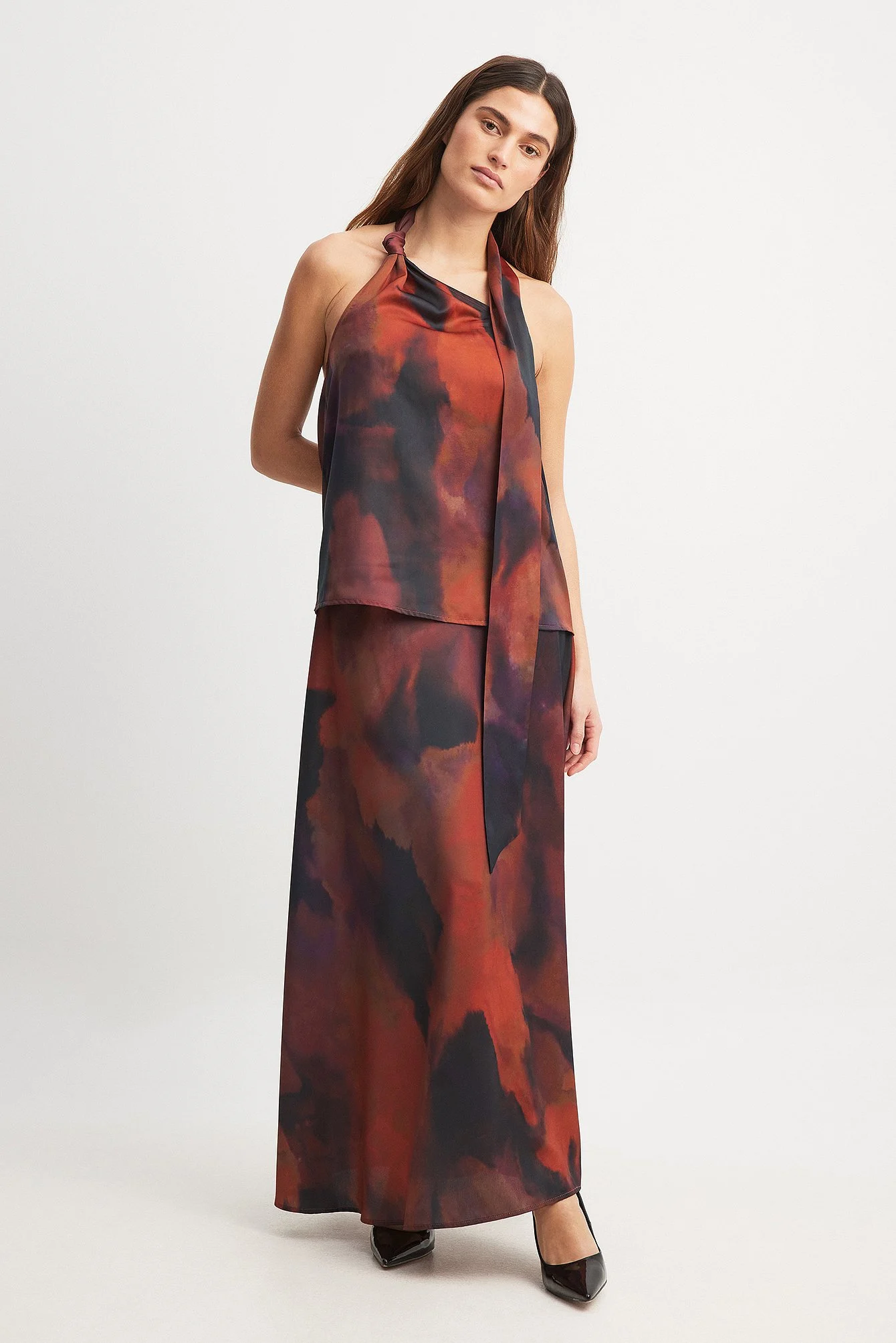 Satin-Slip Maxirock