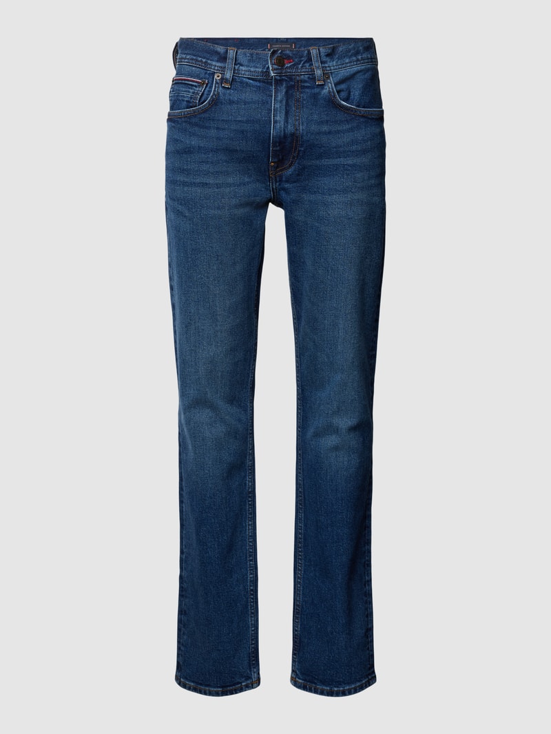 Straight Leg Jeans im 5-Pocket-Design Modell 'STRAIGHT DENTON' in blau