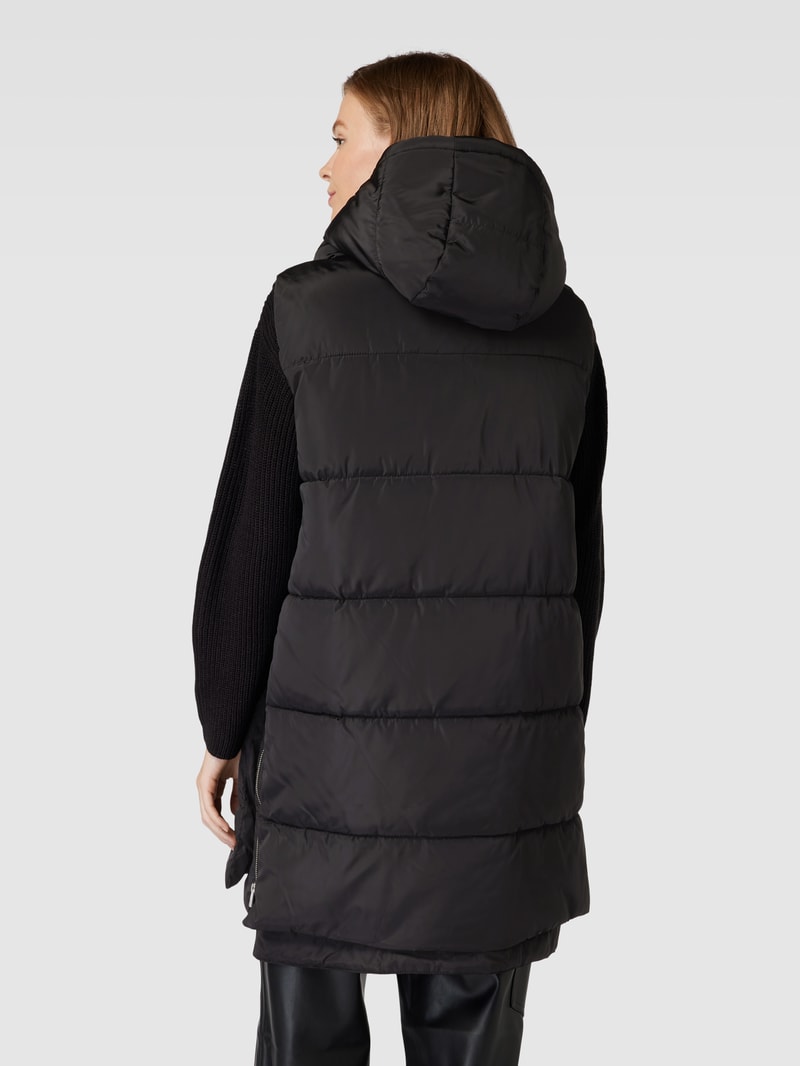 Steppweste im Double-Layer-Look Modell 'NEWNORA' in schwarz