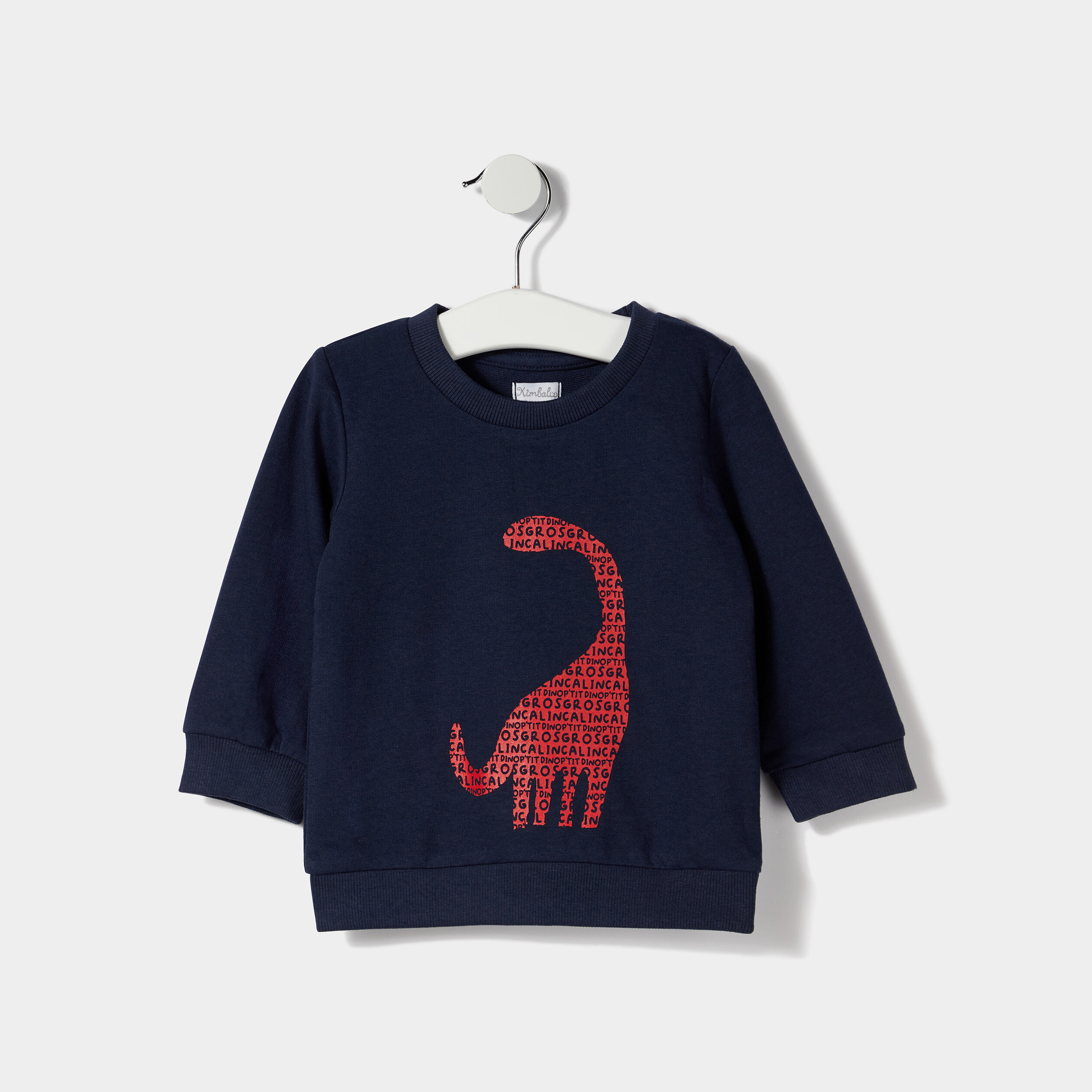 Sweat manches longues bleu marine bébé garçon | La Halle