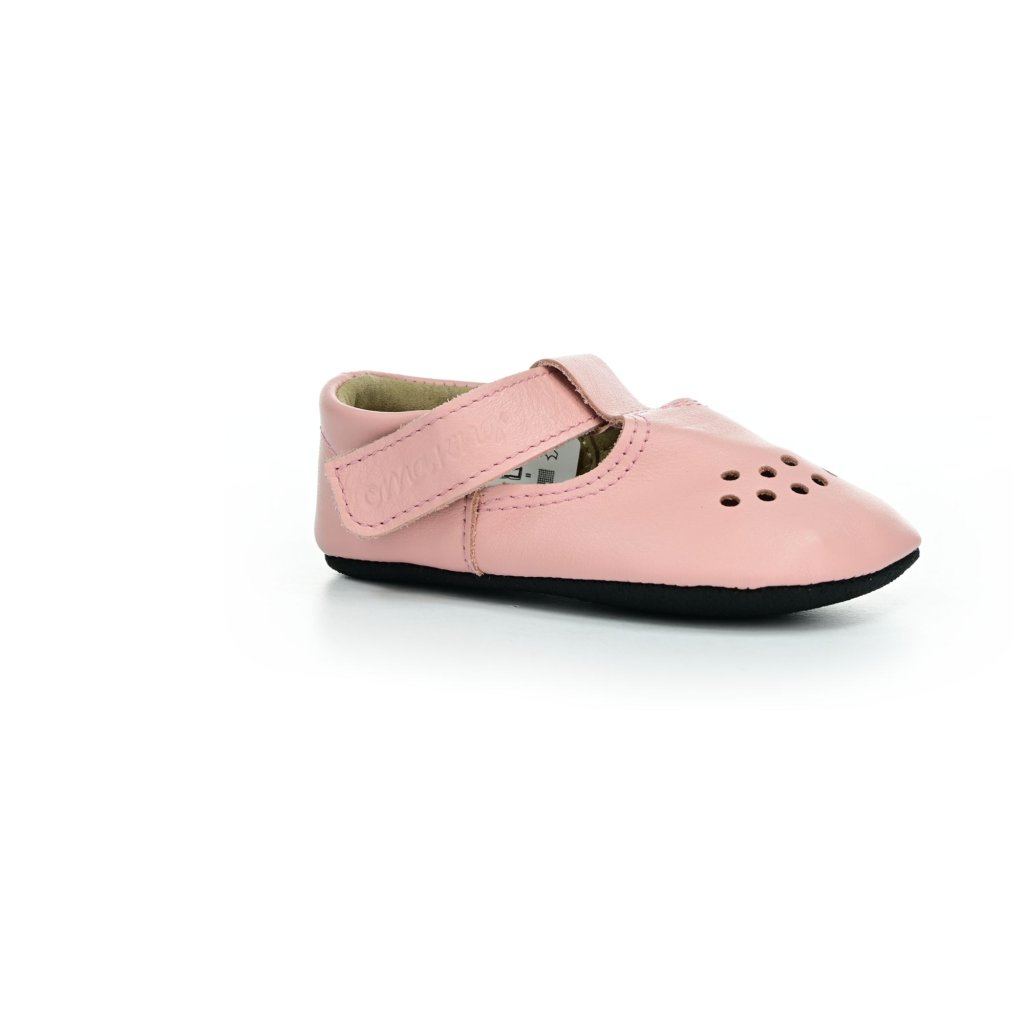 OmaKing Slippers Mutsu Pink Barfußkrabbelschuhe