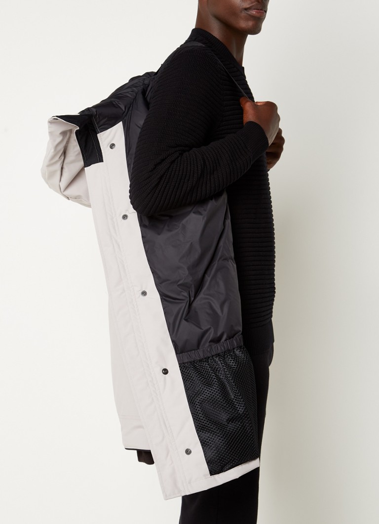 Prošívaná parka Canada Goose Langford s péřovou výplní a prošitými kapsami