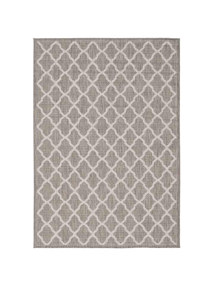 Pergamon In & Outdoor Teppich Flachgewebe Valencia Modern in Grijs günstig kaufen
