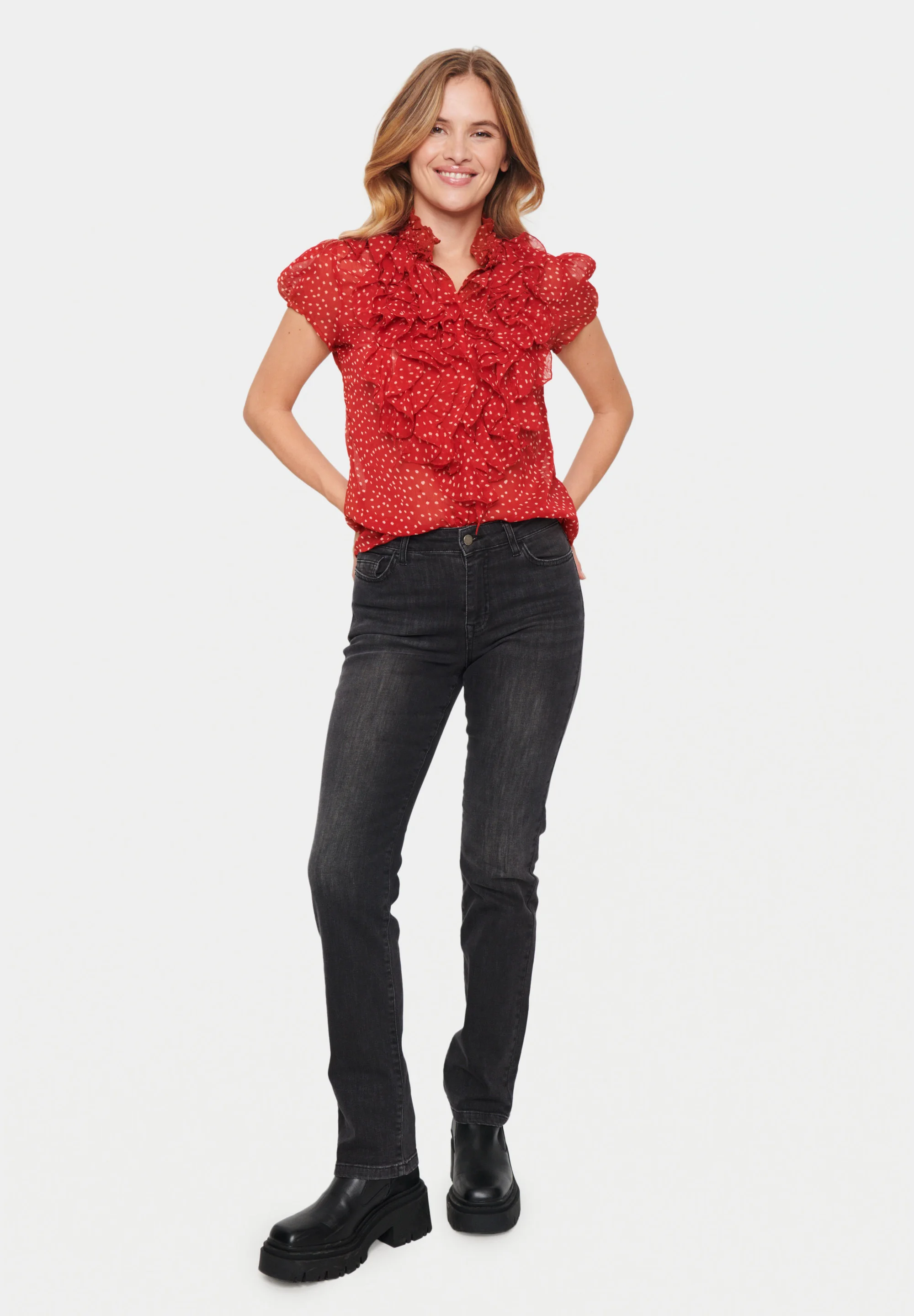 Saint Tropez LILLYSZ DREA DOT PRINT - Camisa