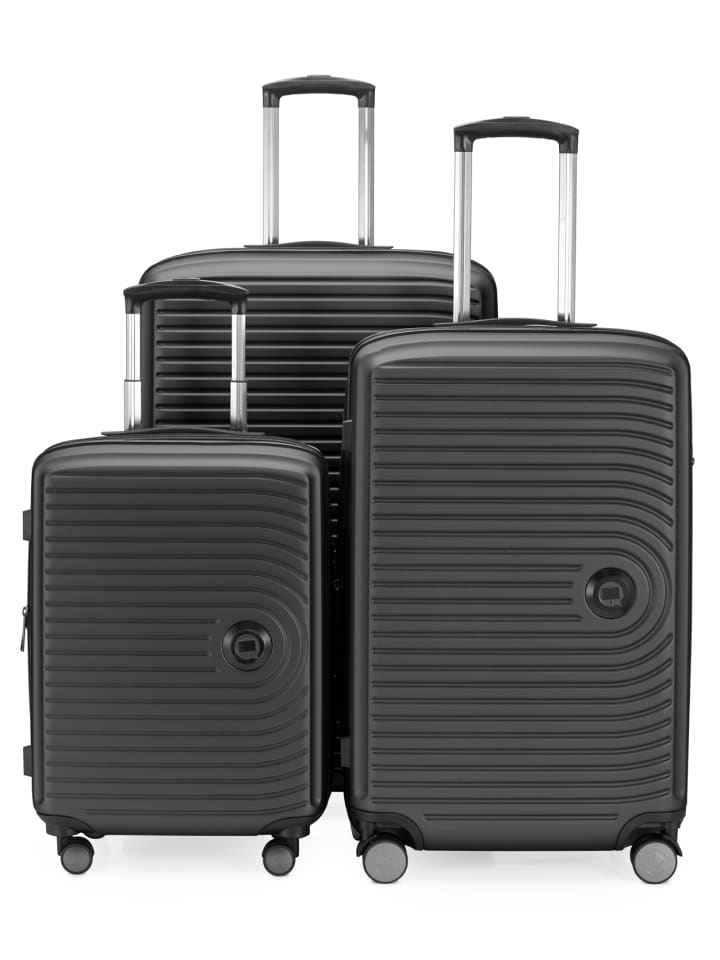 Hauptstadtkoffer Mitte - Kofferset 3 Trolleys Erweiterung Hartschale Gepäck-Set in Graphite günstig kaufen S - L