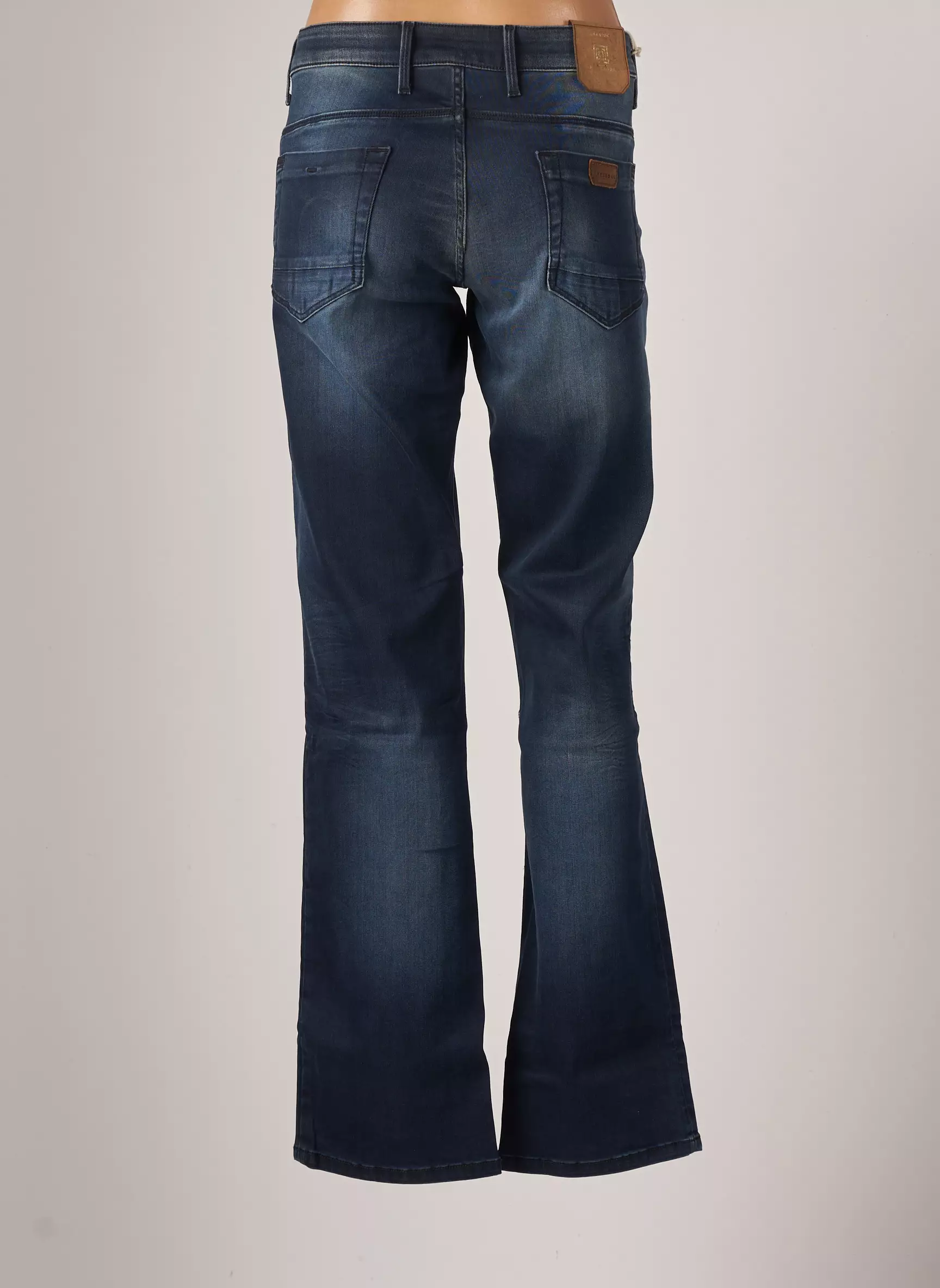 Freesoul Jeans Bootcut Femme couleur bleu