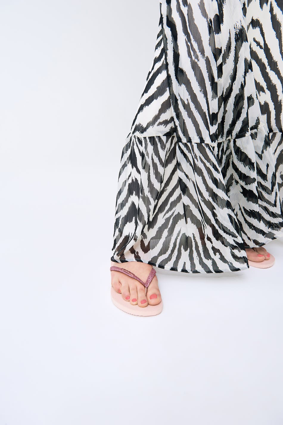 Havaianas glitter flip flops