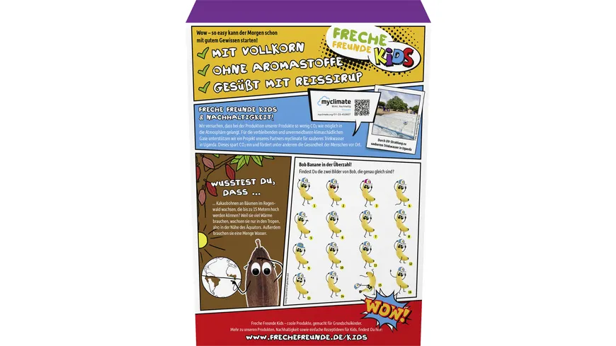 Freche Freunde Bio Bobs Schoko Chips Kakao & Banane 275 g