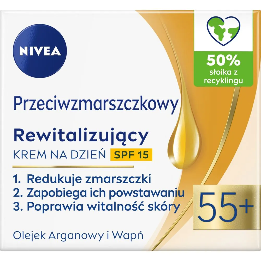 Nivea Anti-Wrinkle+ Revitalizirajuća SPF15 55+ dnevna krema za lice
