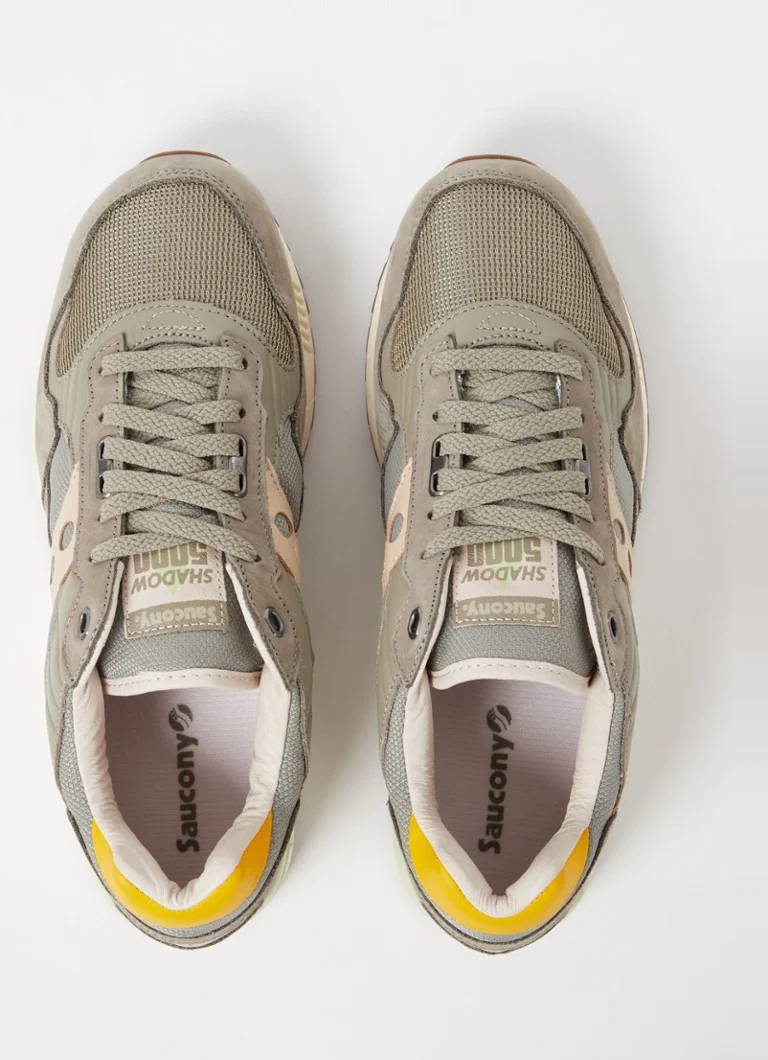 Saucony Shadow 5000 kožne tenisice s detaljima od antilopa i mrežaste kože