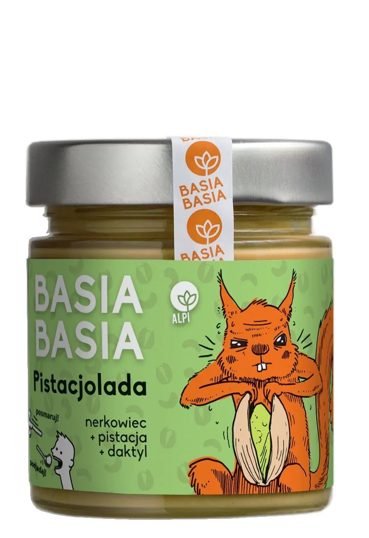 Basia Basia Pistacjolada Cashew Cream med Pistacienødder og Dadelpulver