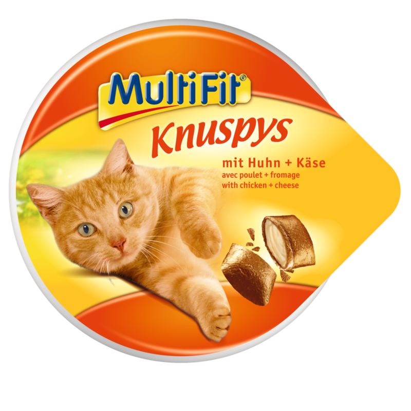 MultiFit Snacks MultiFit Knuspys 7x60g Huhn & Käse