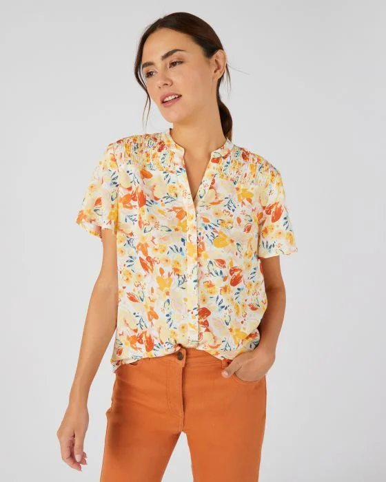 Chemisier à smocks Climatyl