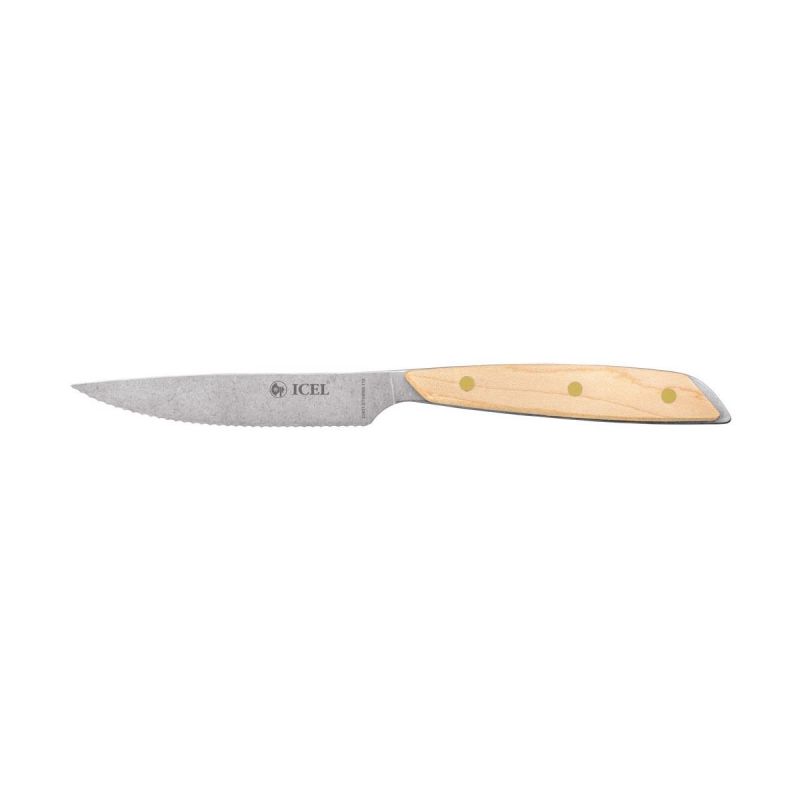 ICEL 4-teiliges Steakmesser-Set, Griff aus Ahorn