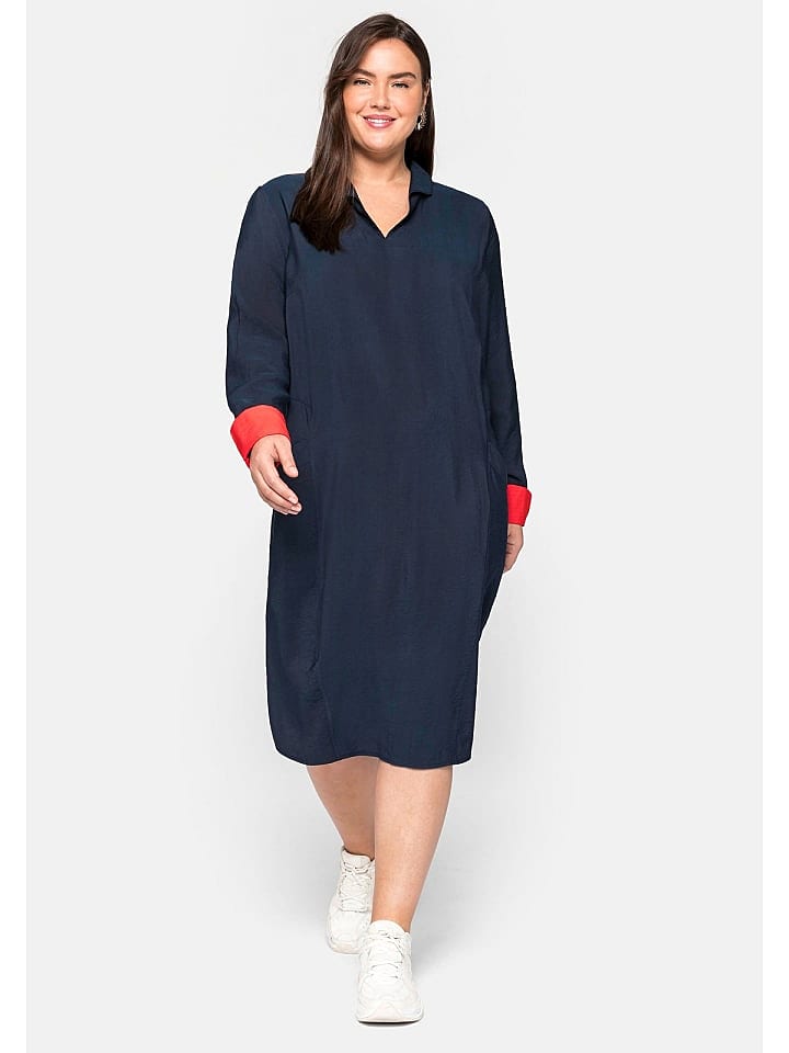 sheego Kleid in nachtblau günstig kaufen 44