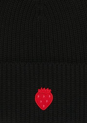Marc O'Polo Strickmütze mit Erdbeer-Applikation