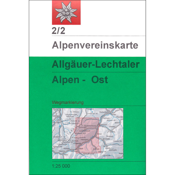 DAV 2/2 ALLGÄUER/LECHTALER ALPEN - Wanderkarte