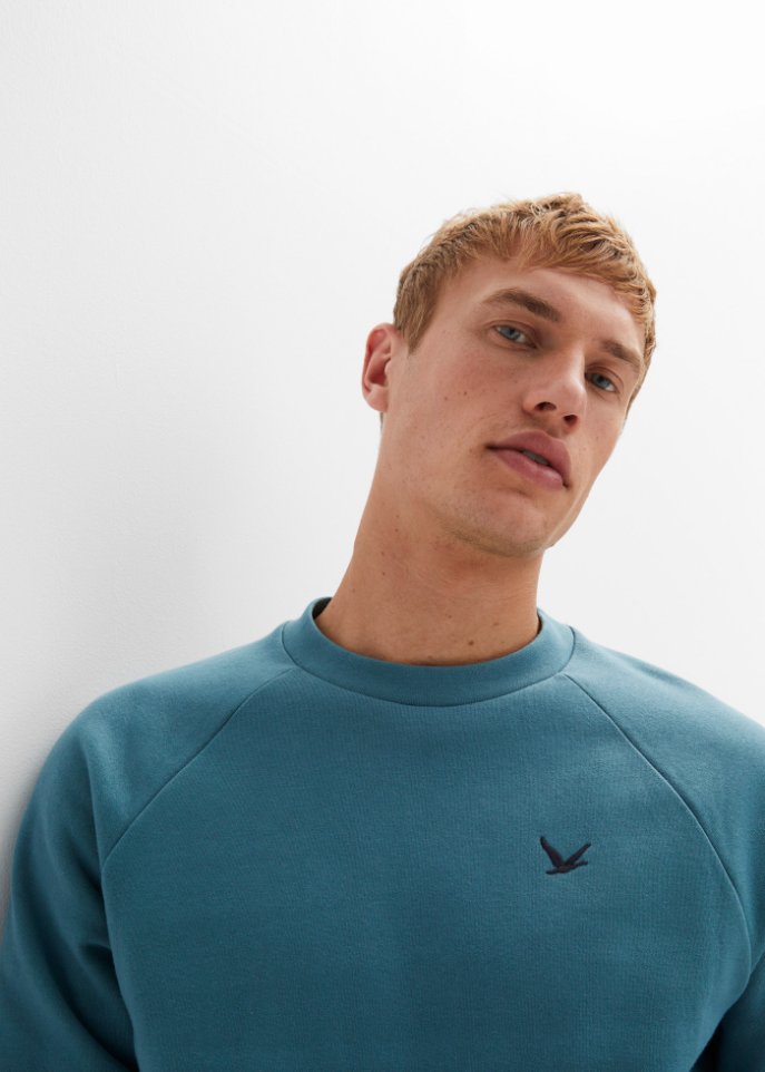 Sweatshirt mit recyceltem Polyester und Raglanärmeln