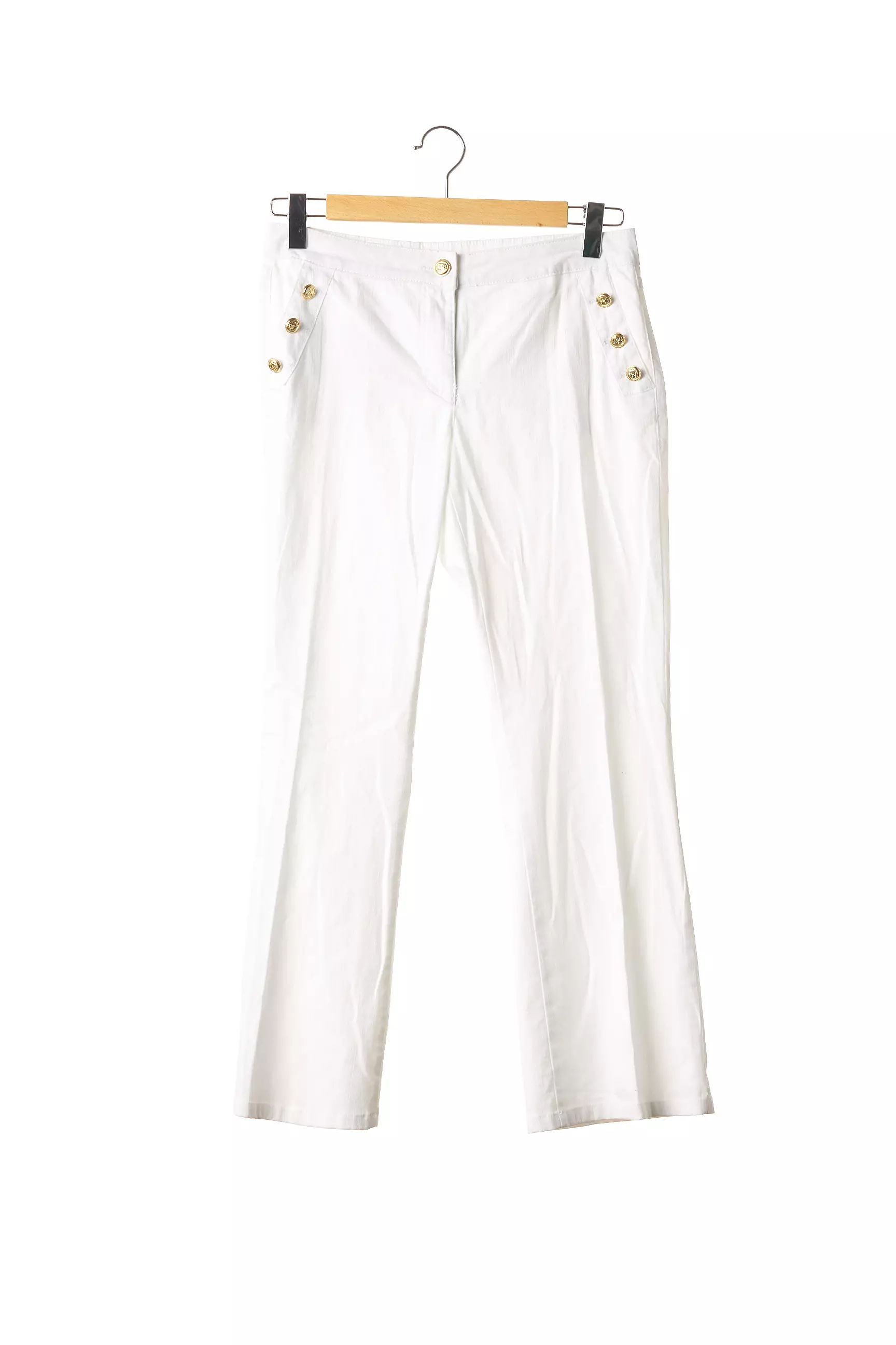 Madeleine Pantalons Flare Femme couleur blanc