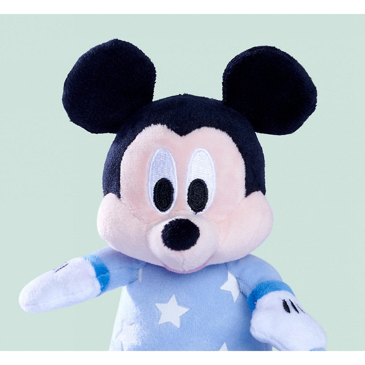 Gute Nacht Mickey mit Schmusetuch, leuchtet im Dunkeln