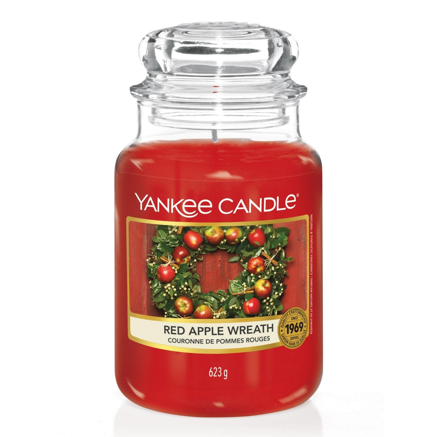Glas Red Apple Wreath
