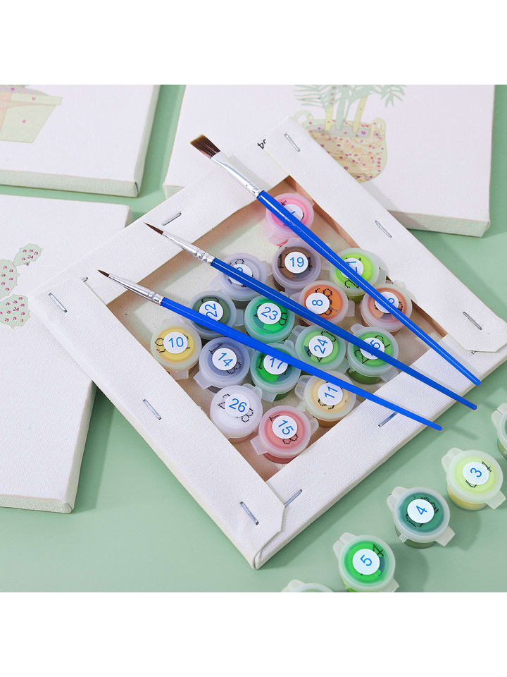 ARTNANAS Mini Malen nach Zahlen 4er/9er Set-