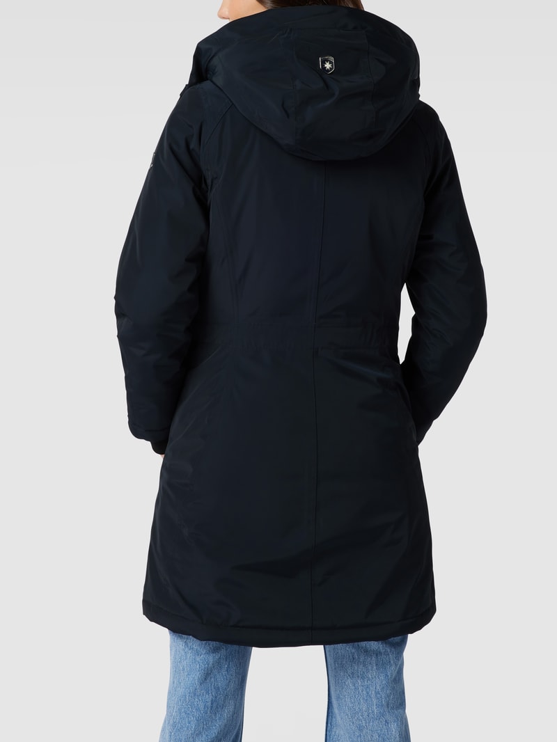 Jacke mit Label-Applikation Modell 'Cucilla' in marineblau