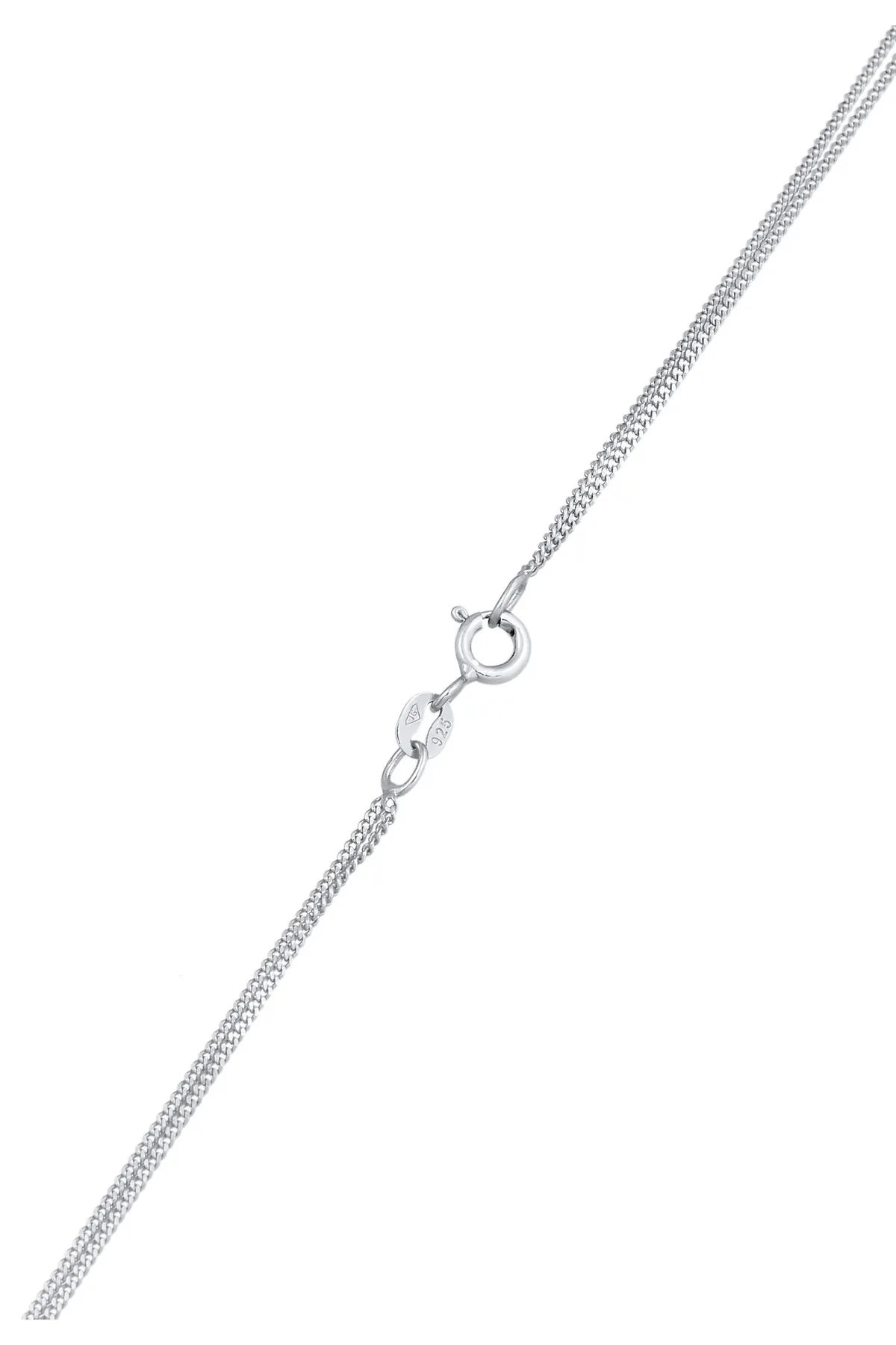 ELLI  Halskette Layer Plättchen Kristall 925 Silber