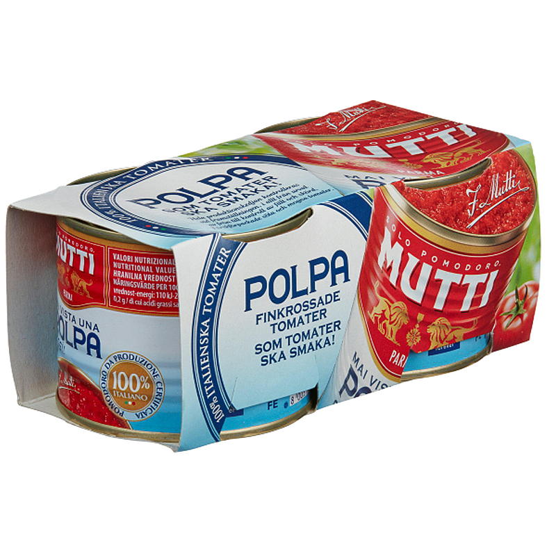 Tomater hakkede 2 x 210 g Mutti