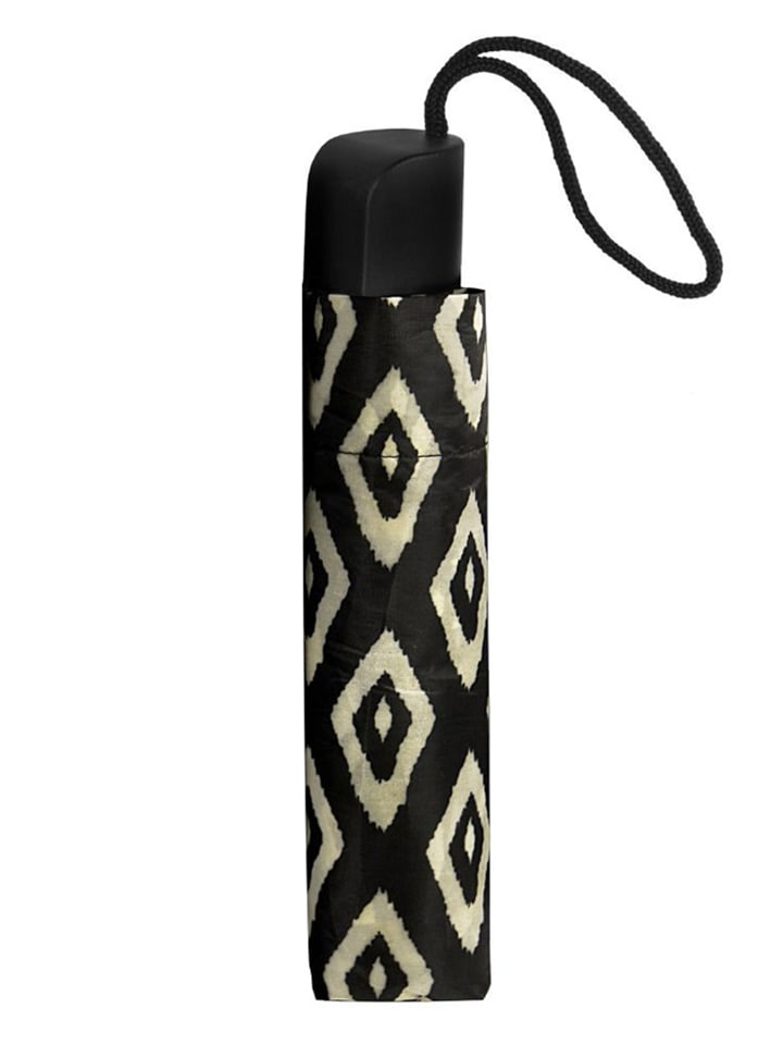 Impliva Taschenschirm in Schwarz/ Beige - Ø 90 cm günstig kaufen onesize