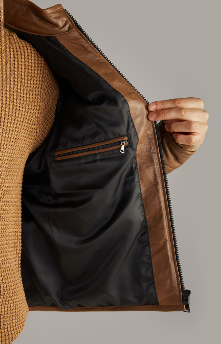 Lederjacke Nonji in Braun