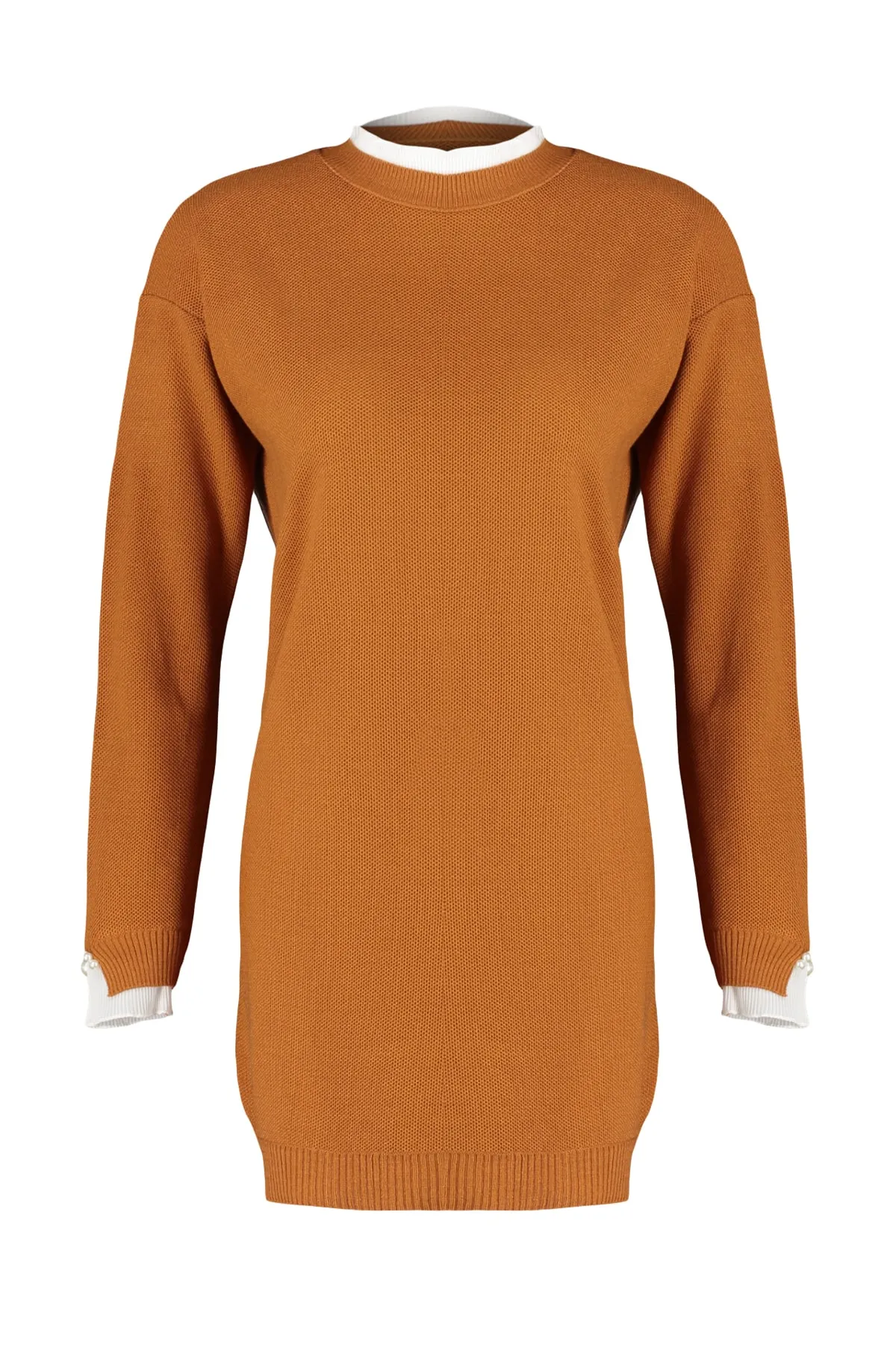 Trendyol Modest  Strickpullover mit Perlendetails und Fliesenärmeln TCTAW23AK00027
