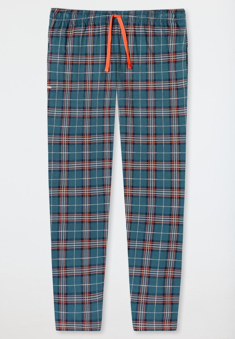 Loungehose lang Organic Cotton Blätterprint mehrfarbig - Mix+Relax