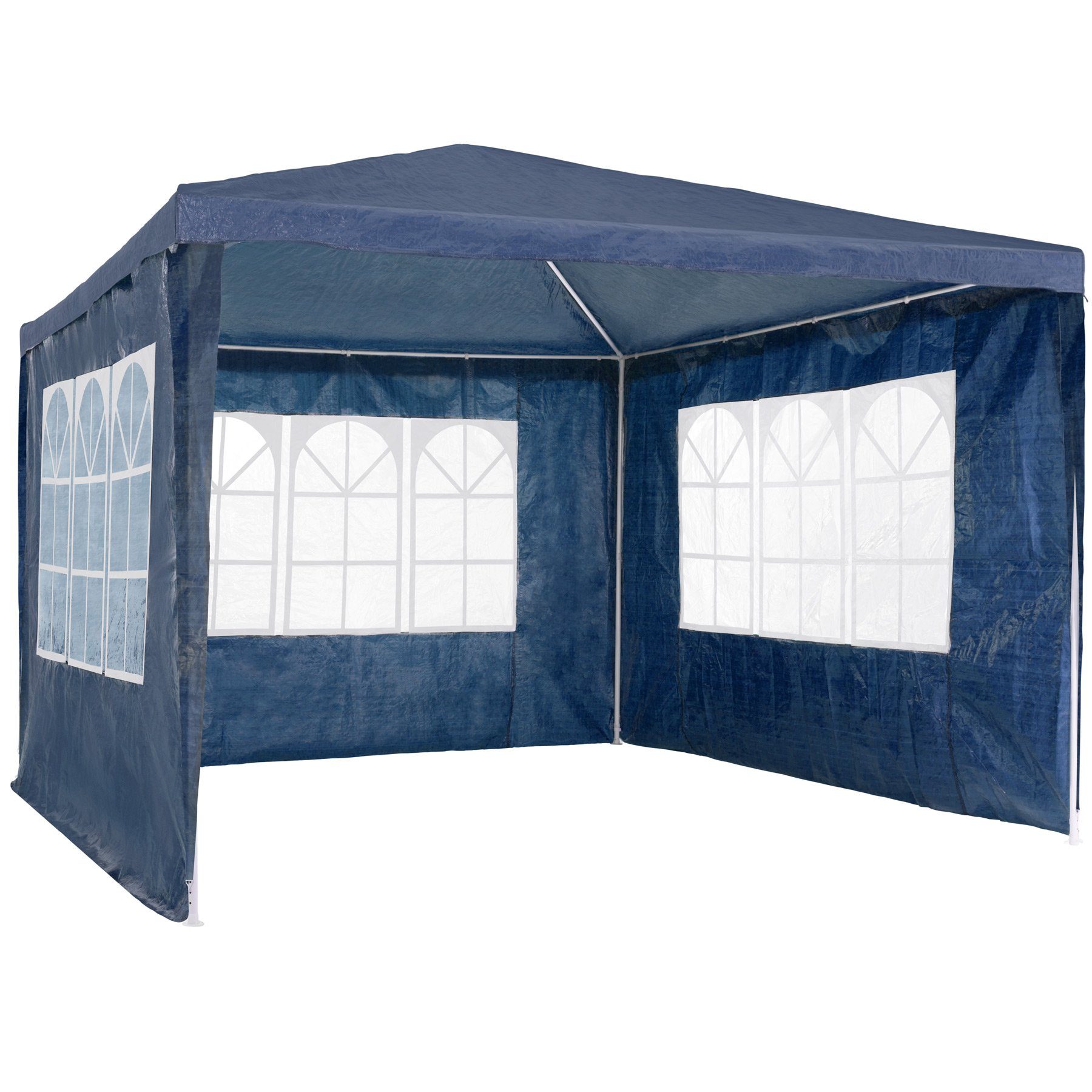 tectake Pavillon Baraban, mit 3 Seitenteilen, (Set inkl. Seitenteile), mit Fenster